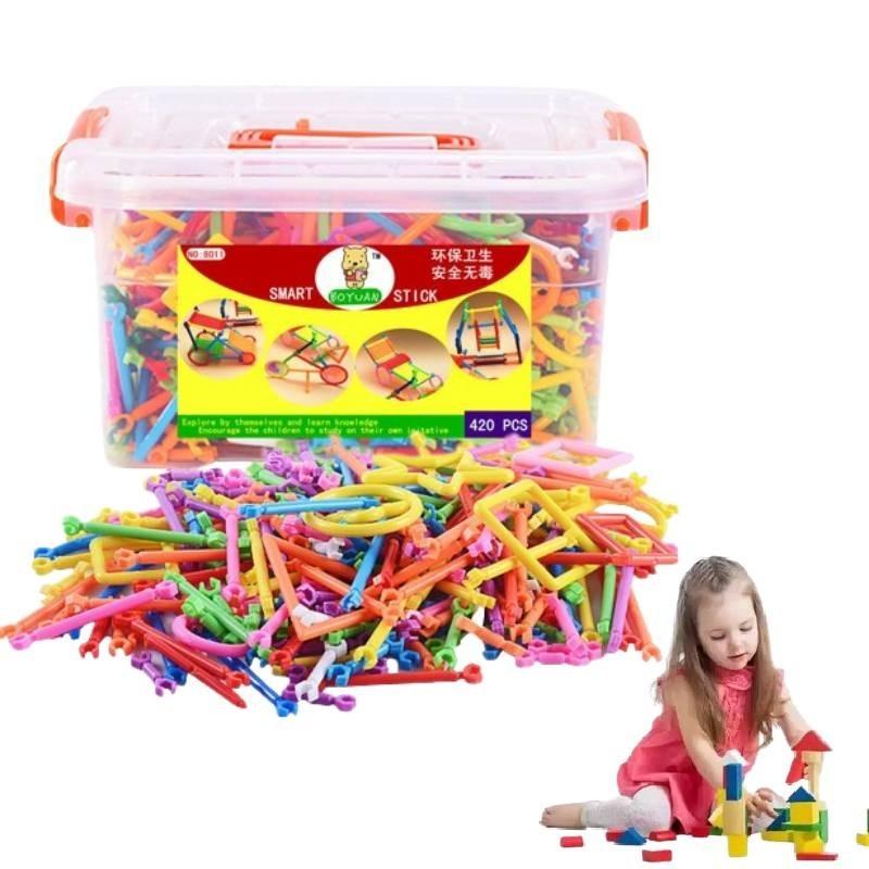 Smart Stick Lernbausteine Spielzeug für Kindergartenmädchen 3 Jahre alt Geschenk