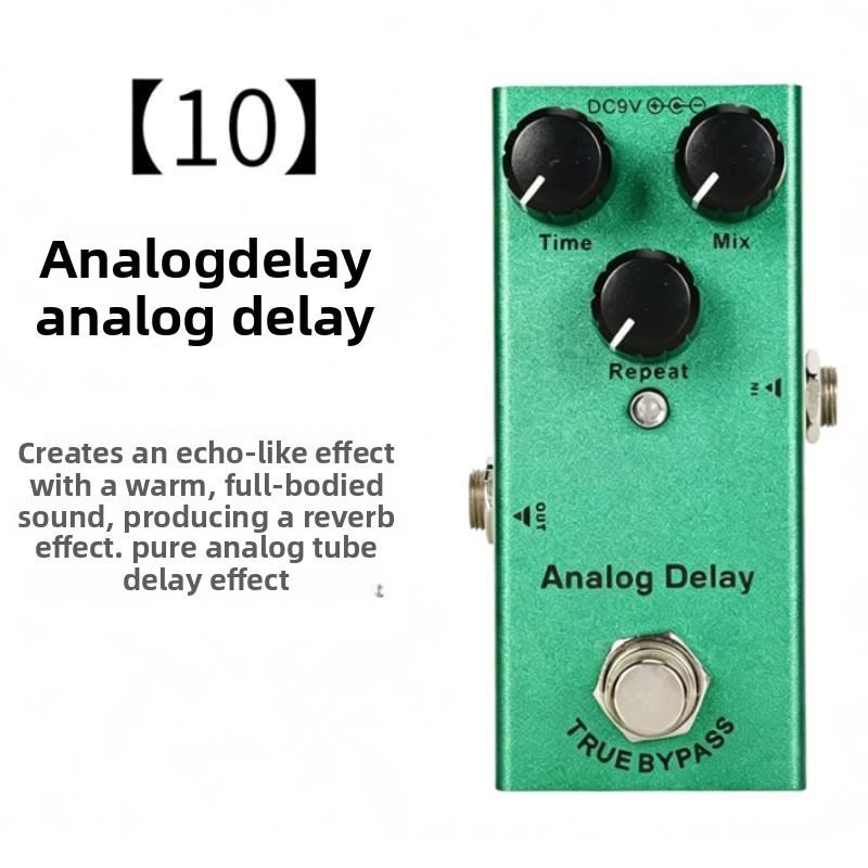 Single Effects Pedal For Electric Guitar With Aluminum Body For Distortion And Modulation