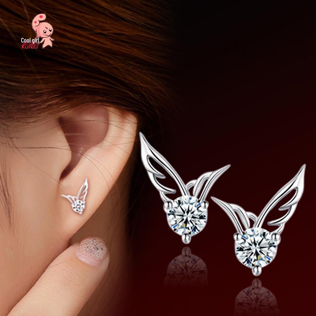 2017 Angel Wings Fashion Mini Stud Earrings - Small Ear Accessories