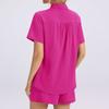 Women's Casual Fashion Short-Sleeve Set With Pockets