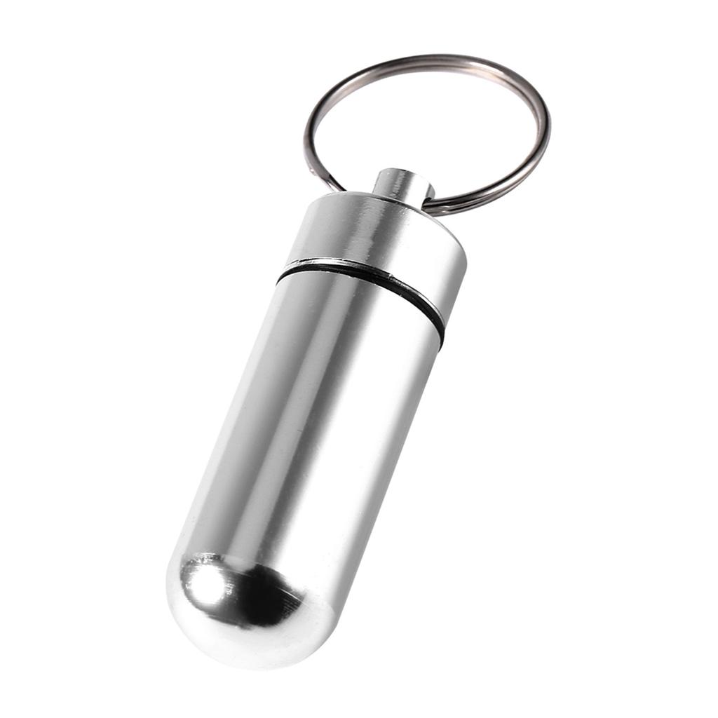 Travel Pill Box WaterProof Mini Keychain Tablet Storage Box Case Medicine Perfume Container