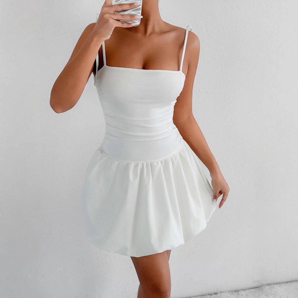 2025 Summer Hot-selling New European and American Style Sexy Slim-fitting Suspender Tube Top Fashion Short Dress