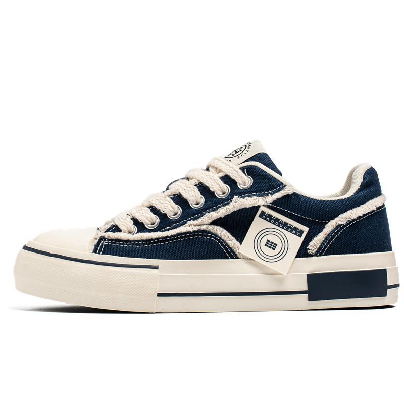 Hot Selling Men's Vulcanize Shoes Streetwear Platform Canvas Shoes Man Designer Low Top Skateboarding Shoes Zapatos De Tablero