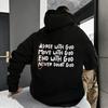 2025 Hot Sale Christian God Printed Hoodie for Men High Quality Hooded Long Sleeved Top All Season Daily Casual Fashion Pullover