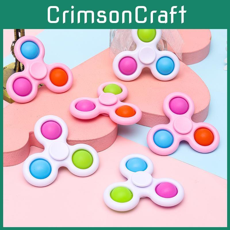 Gyroscope Plastic Toy With Bubble Push And Spin Features For Relaxation Gift