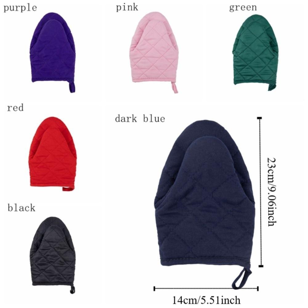 2PCS Thickened Microwave Gloves Non-Slip Grilling Mitts Heat-Resistant Gloves  Kitchen Accessories