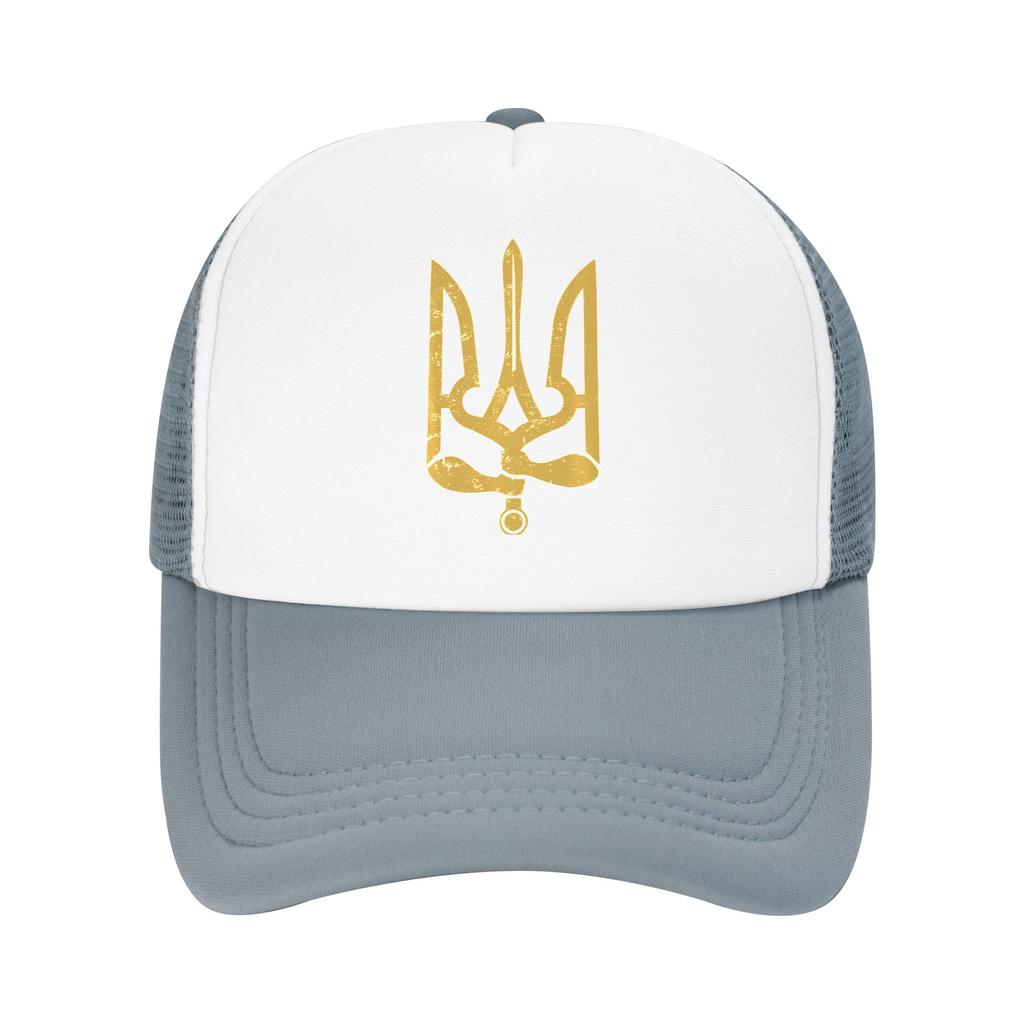 Ukraine Ukrainisch Kiew Trysub Flagge Lässige Baseballkappe Outdoor Sport Sonnenhüte Frühling Sonnenschutz Unisex Street Style Snapback Kappe