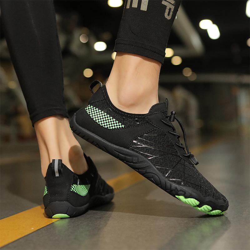 Outdoor Women's Creek Beach Shoes Non-slip Quick-drying Rafting Shoes Surfing Running Skipping Rope Men's Five-finger Wading Shoes Fitness Shoes