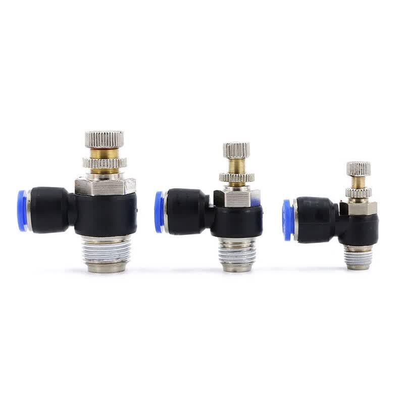 Pneumatic Quick-Insert L-Type Flow Control Valve