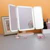 Oeny Three-Sided Lighted Desktop Makeup Mirror