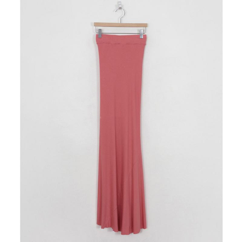 Korean Dongdaemun Women's Summer Drapey Fishtail Skirt – Comfortable & Slimming Long Skirt for a Trendy Look