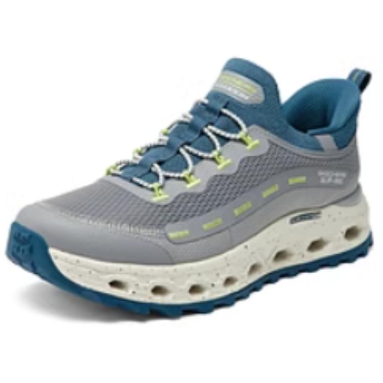 Skechers Outdoor Soft Comfortable Low-Top Casual Shoes Women sneaker Gray Blue 180056-GYBL