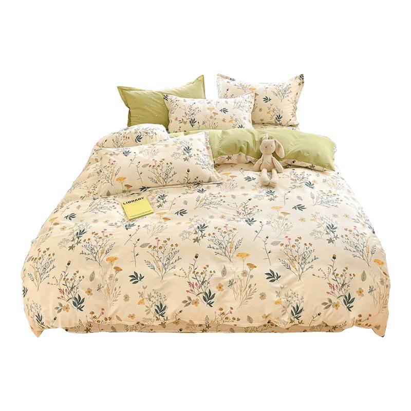 MaoRen 100% Cotton 4-Piece Bedding Set 1.5m/1.8m Bed (Duvet 2x2.3m)
