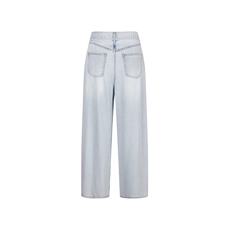 LESS 2025 Spring Lyocell Wide-Leg Jeans