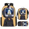 Toilet backpack European and American retro schoolbag fourth grade bag sketch large capacity portable bag