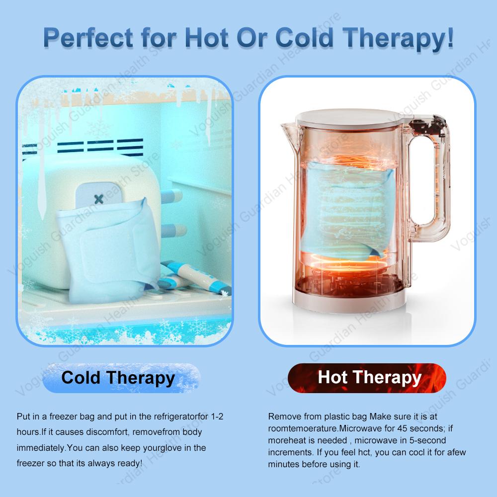 Wrist Brace Support Ice Pack Reusable Ice Glove Finger Hand Ice Pack Hot Cold Therapy Wrist Ice Pack for Swelling Relieve Pain