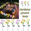 Waterproof Design Solar Garden Lights Solar Powered Stake Lights Solar Powered Lights Narcissus Artificial Plants