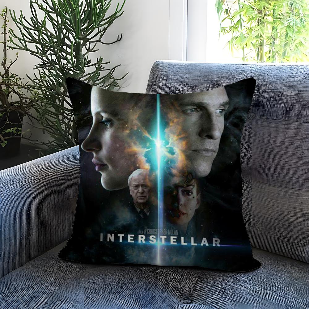 Movie I-InterstellarS Cushion Cover Comfortable Reversible Pillow Cover Ideal for Car Sofa Bedroom & Beyond
