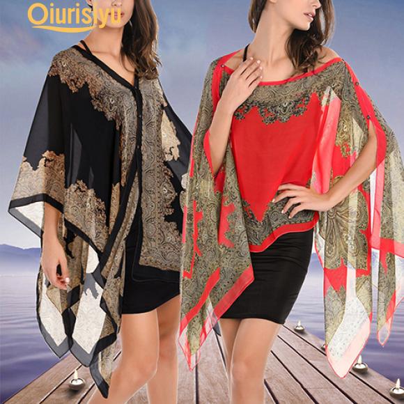 Buy Women Lady Chiffon Floral Print 