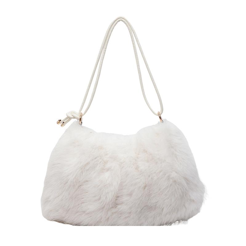 Women's Shoulder Bag Large Capacity Underarm Bag Solid Color Tote Bag