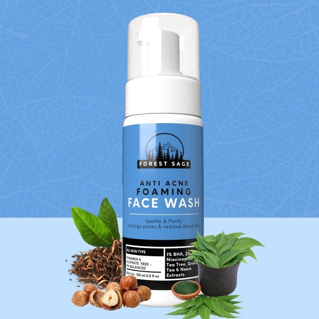 Forest Sage Anti Acne Foaming Face Wash
