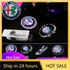Car Stickers For Alfa Romeo 2PCS Car Door HD Welcome Light Laser Projector Lamp For Alfa Romeo Giulietta Mito Giulia Stelvio Bre
