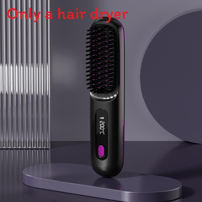 Wireless Ionic Flat Iron Hair Straightener With Ceramic Heating For Thick And Fine Hair чёрный