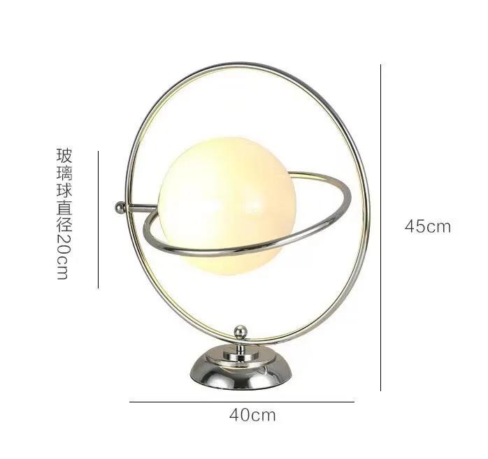 

Итальянские дизайнерские настольные лампы Glass Planet Rotary Desk Light для спальни, гостиной Cold Light