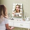12 LED bulb Tabletop Makeup Mirror, with Adjustable Settings