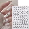 Nail Foils Self Adhesive Nail Art Decoration Stripe Nails Decals Manicure 3D Lines Nail Sticker
