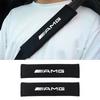 WVOS1 2Pcs Seat Belt Cover Car Styling Cotton Safety Shoulder Protector For Mercedes Benz AMG GLE GLS CLS GLC CLA GLA Auto Accessories