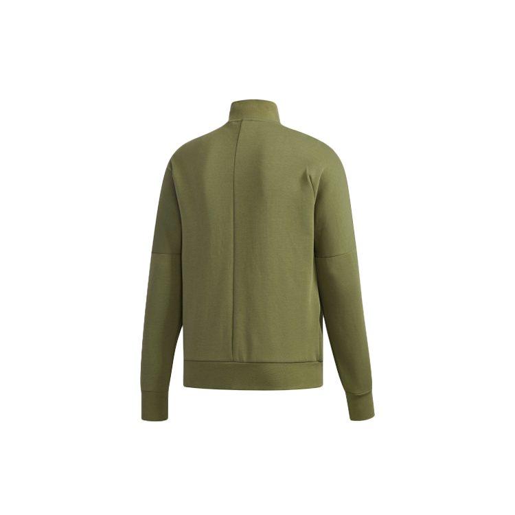 Adidas Jackets Men's Basic Green Stand Collar Moderate Instructor DM5190