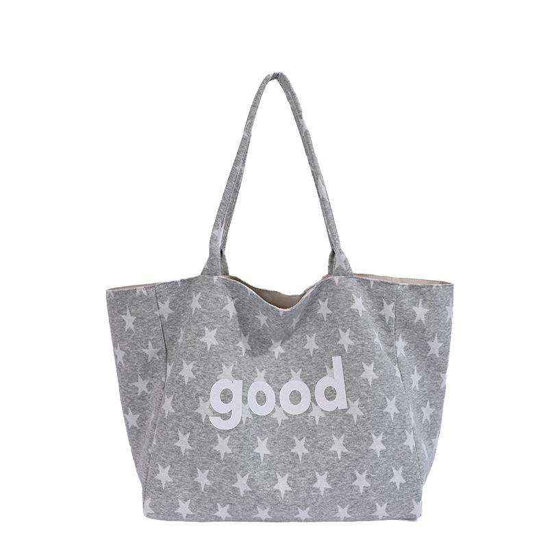 Korean Retro Leopard Print Nylon Tote Bag - Large Capacity, Casual Versatile Shoulder Bag