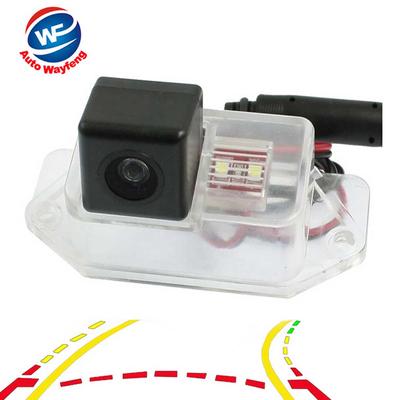 Cámara de respaldo de espejo de estacionamiento de visión trasera con pistas de trayectoria dinámica inteligente para Mitsubishi Lancer