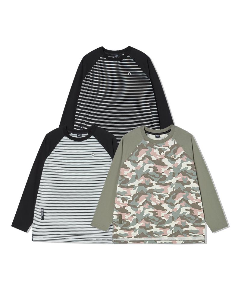 LIFEWORK Women'S Raglan Pattern Long Sleeve T-Shirt