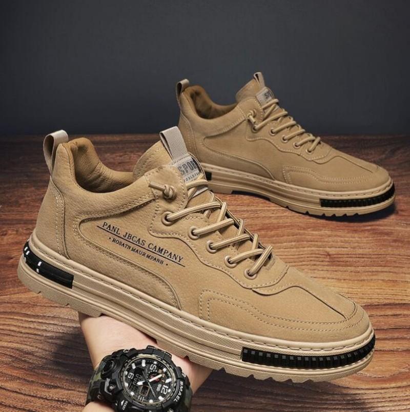 Fashion Fashion Tooling Men's Shoes Autumn Winter Casual Lace-up Sneakers Outdoor Work Shoes Platform Non-slip Trekking Shoes for Men