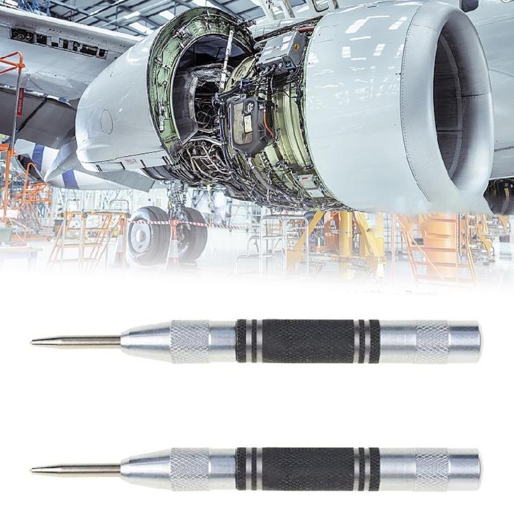 2Pcs Automatic Centre Punch Metal Steel Spring Loaded Center Hole Punch Automatic Center Hole Punch Nail Punch