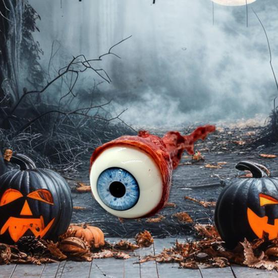 Halloweenská dekorace vytrženého očního jablka Strašidelné falešné oční bulvy s háčkem Gotická domácí dekorace pro halloweenskou akci/párty