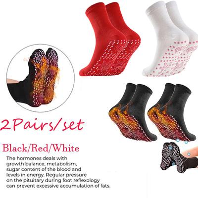 2 Pair Tourmaline Slimming Health Sock, Slimming Health Sock, Thermotherapeutic Sock, Self Heating Socks,Men Women Slimming Health