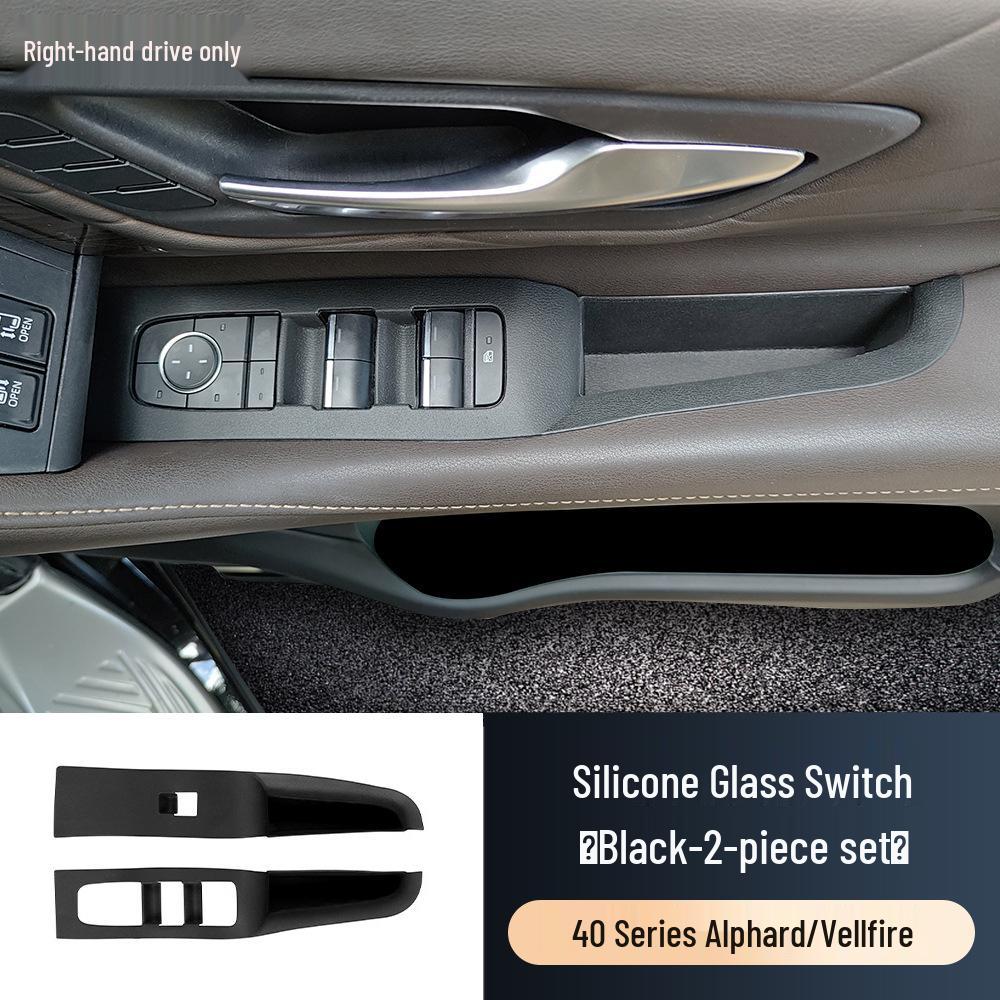 Right-Hand Drive Toyota Alphard 40 Series Vellfire Armrest Glass Switch Silicone Panel Frame Pad.