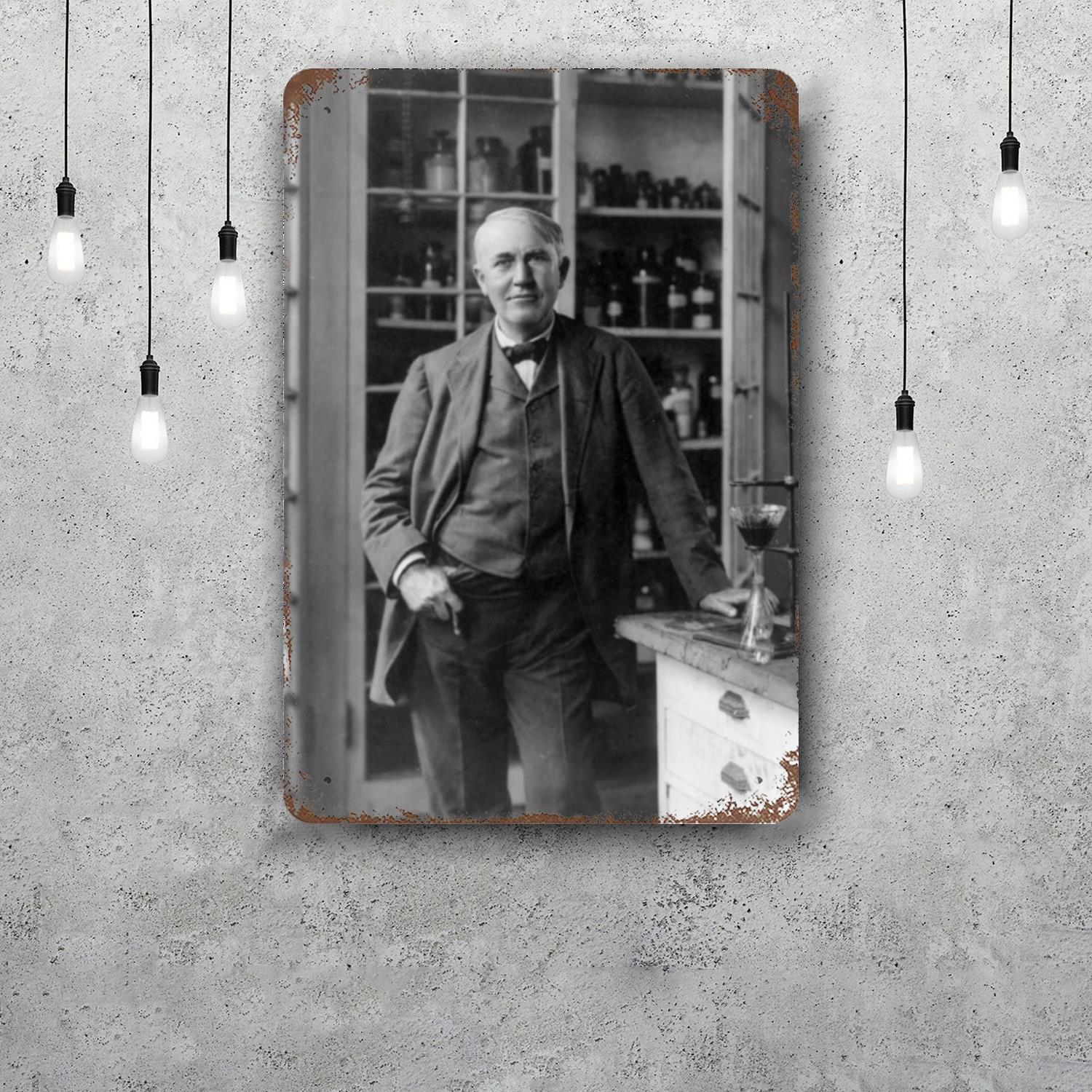 

Edison Lighthouse Vintage Metal Tin Signs Posters Decor Retro Metal Plaque Wall Art Decor for Garage Bar 20x30cm（7.8x11.8inch）