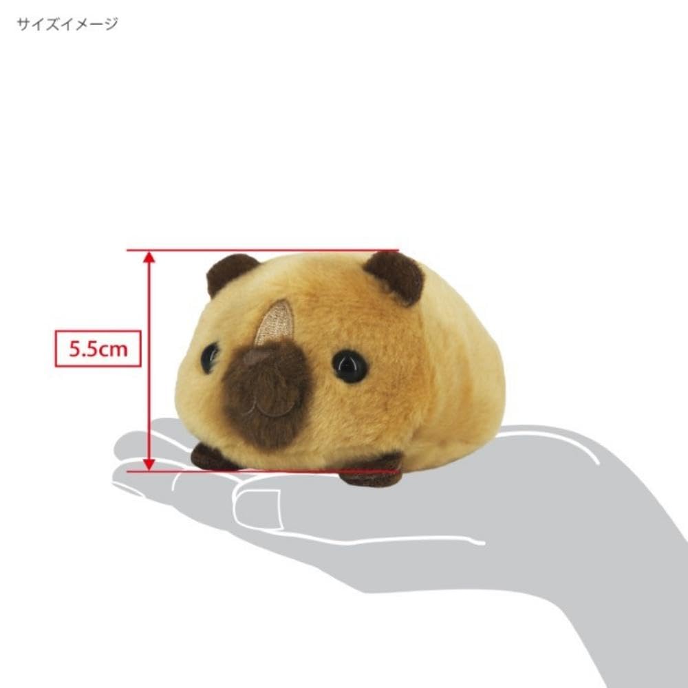 Sanei Boeki Norun Kapibara W7 X D10 X H5.5cm Plush Toy