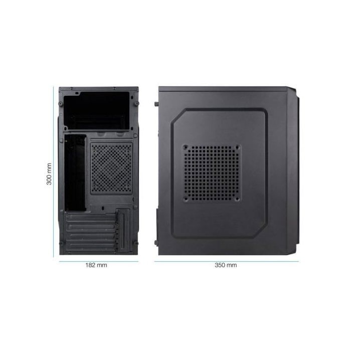 Skříň Mini-Tower - TOOQ - TQC-4702U3C-B - Micro-ATX/Mini-ITX - 1xUSB 3.0 - 2xUSB 2.0 - HD Audio