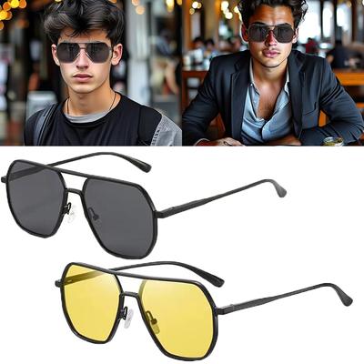 Moda Trendi Polarize Güneş Gözlüğü Erkekler ve Kadınlar için Klasik Kurbağa Ayna Tatil Seyahat Güneş Gözlüğü Erkekler Açık Hava Sürüş ve Balıkçılık Güneş Gözlüğü