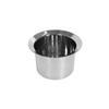 Aluminum Outdoor Table Square Bistro Patio Side with Adjustable Foot Pads