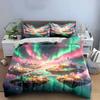"Floating Island Crystal Decor Set" Soft Comfortable Duvet Cover Bedding Set Included 1*Duvet Cover & 2*Pillowcases, gift