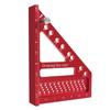 A96I-Multi-Angle Measuring Ruler W/ Dowel Woodworking Square Protractor Miter Triangle Ruler High Precision Layout Tool