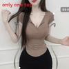 Modern Oversized T Shirt For Women With Half Collar And Embroidery For Casual Wear