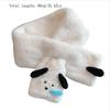 Cute Snotty Puppy Dog Plush Scarf Winter Warm Cold-Proof Neck Guard Scarf Student White Scarf Girly  Accessory Christmas