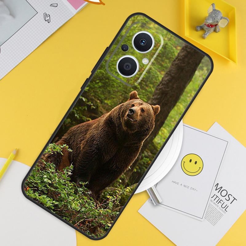 Grizzly Bear For OPPO Reno 8T 11F 12F 13F 14F 7 8 Lite 10 11 12 13 14 Pro OPPO Find X9 X8 X5 X6 Pro Case